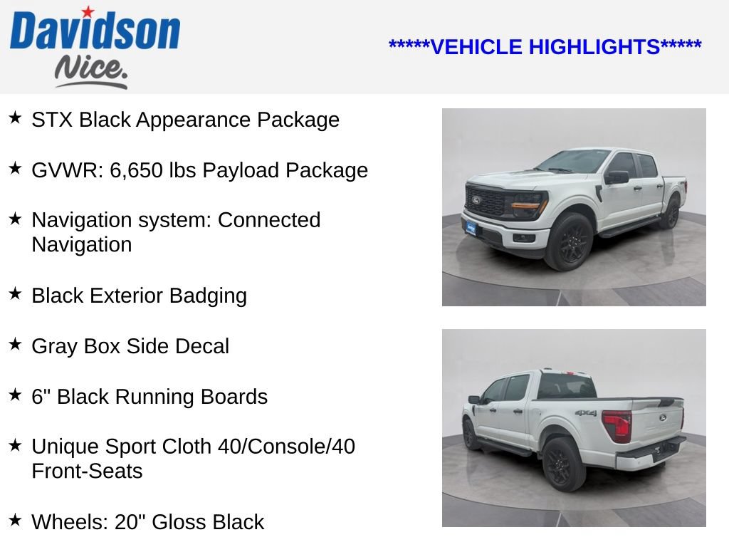 Certified 2024 Ford F150 STX w/ STX Black Appearance Package AWD/4WD image 4