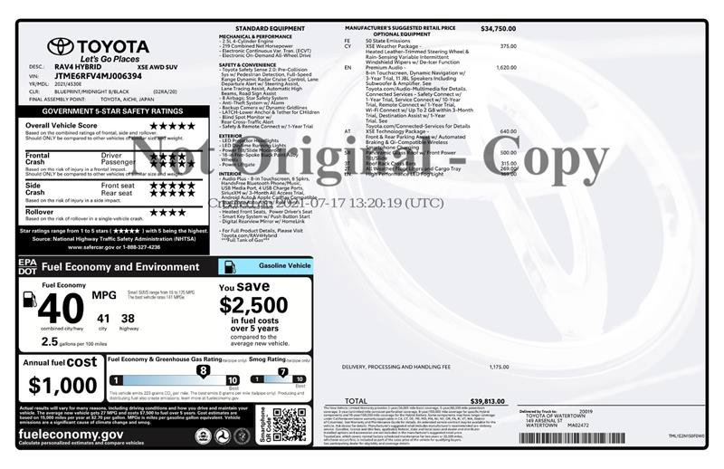 Used 2021 Toyota RAV4 XSE AWD/4WD image 3