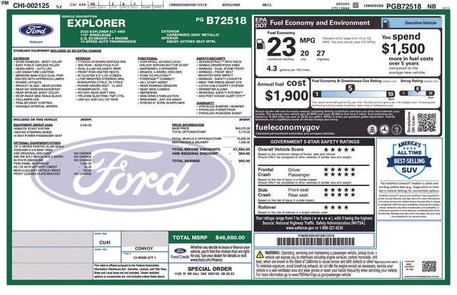 Used 2023 Ford Explorer XLT w/ Equipment Group 202A AWD/4WD image 12