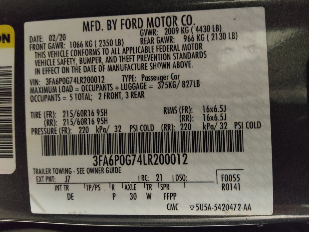 Used 2020 Ford Fusion S image 33