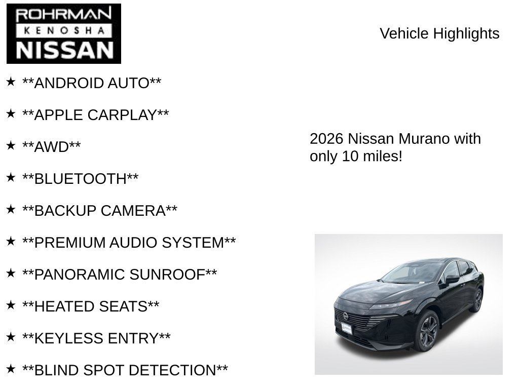 New 2026 Nissan Murano SL AWD/4WD image 8
