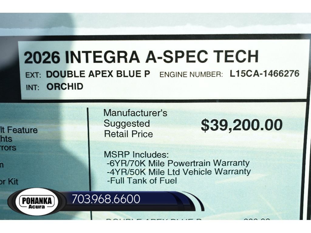 New 2026 Acura Integra A-Spec w/ Technology Package FWD image 34