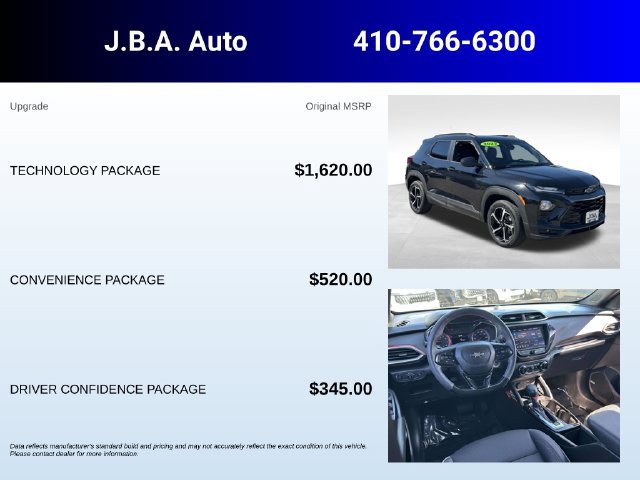Certified 2022 Chevrolet TrailBlazer RS w/ Technology Package AWD/4WD image 5