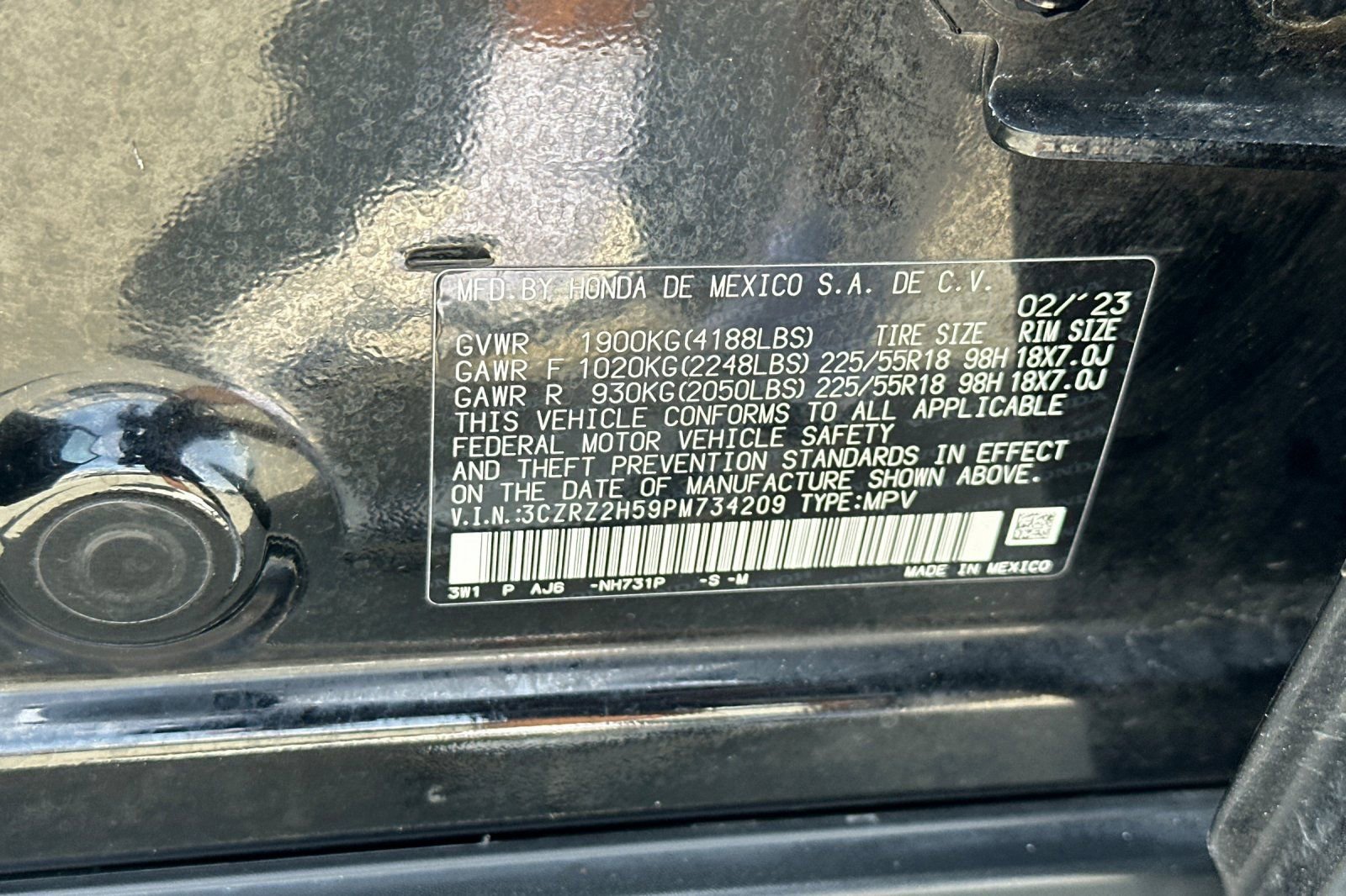 Certified 2023 Honda HR-V Sport image 29