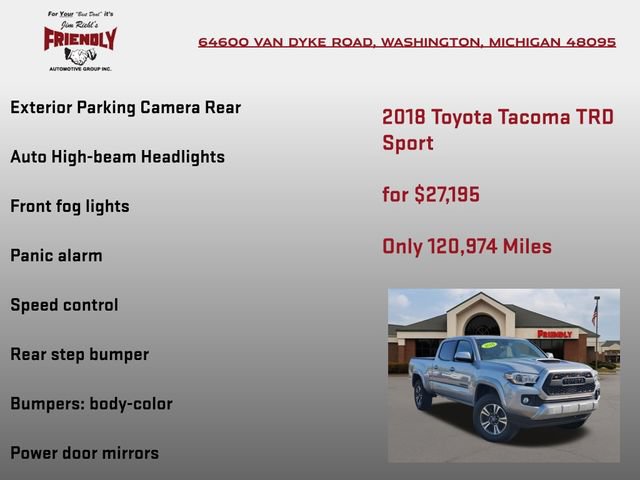Used 2018 Toyota Tacoma TRD Sport w/ Technology Package AWD/4WD image 20