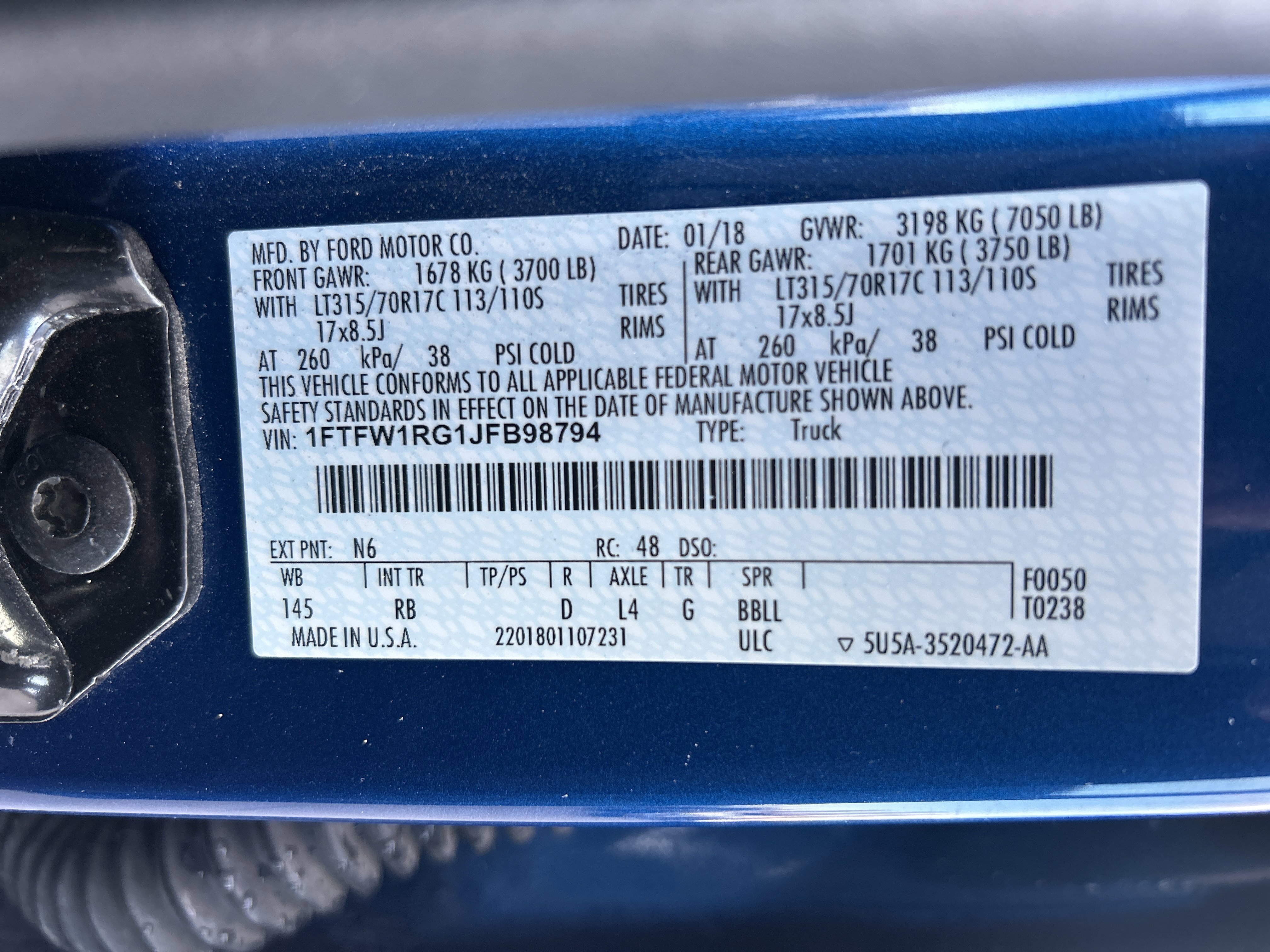 Used 2018 Ford F150 Raptor w/ Equipment Group 802A Luxury image 31