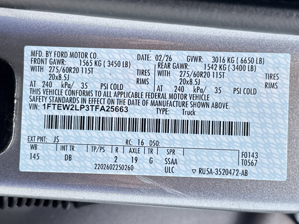 New 2026 Ford F150 STX w/ Equipment Group 200A image 28