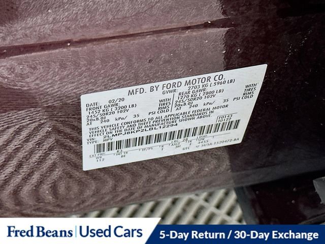 Used 2020 Lincoln Nautilus Reserve w/ Equipment Group 201A image 36