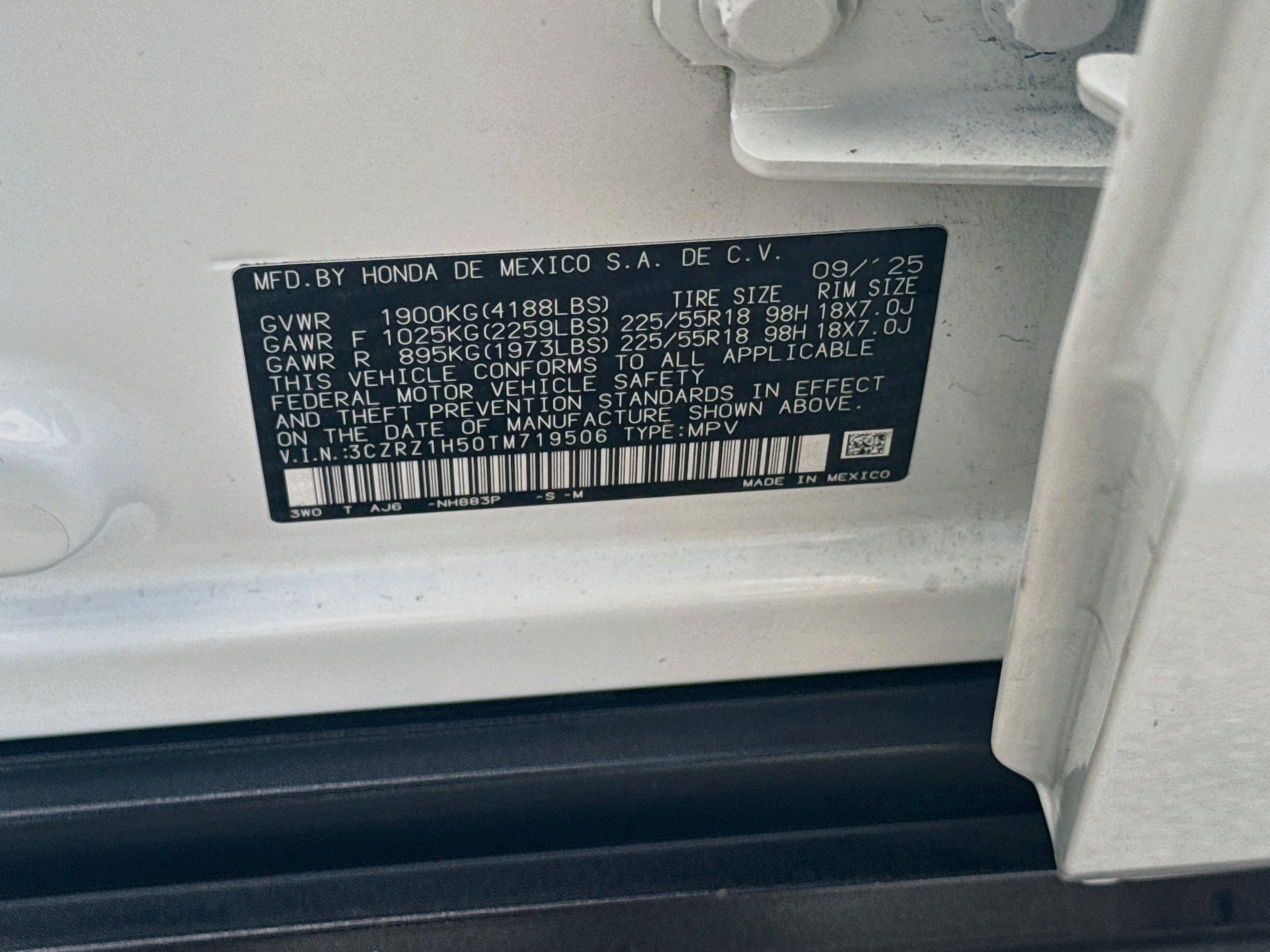 Certified 2026 Honda HR-V Sport image 36
