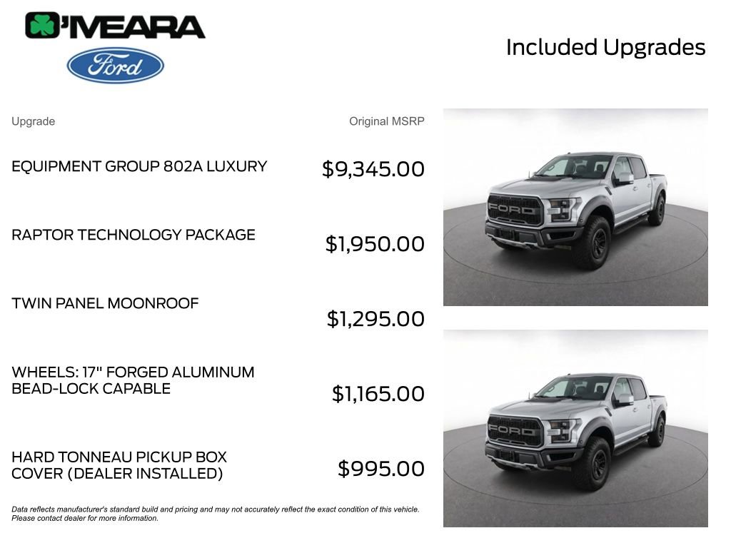 Used 2017 Ford F150 Raptor w/ Equipment Group 802A Luxury AWD/4WD image 4