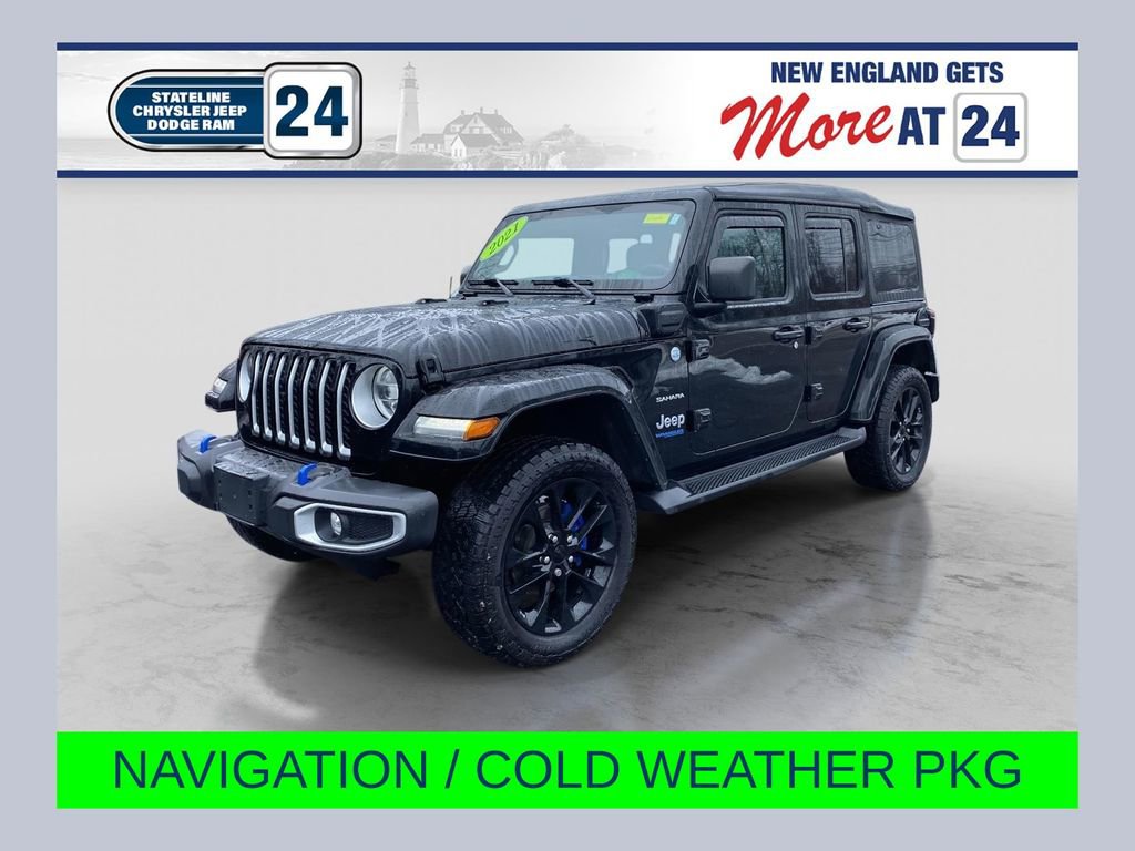 Used 2021 Jeep Wrangler Unlimited Sahara 4xe w/ Cold Weather Group image 1