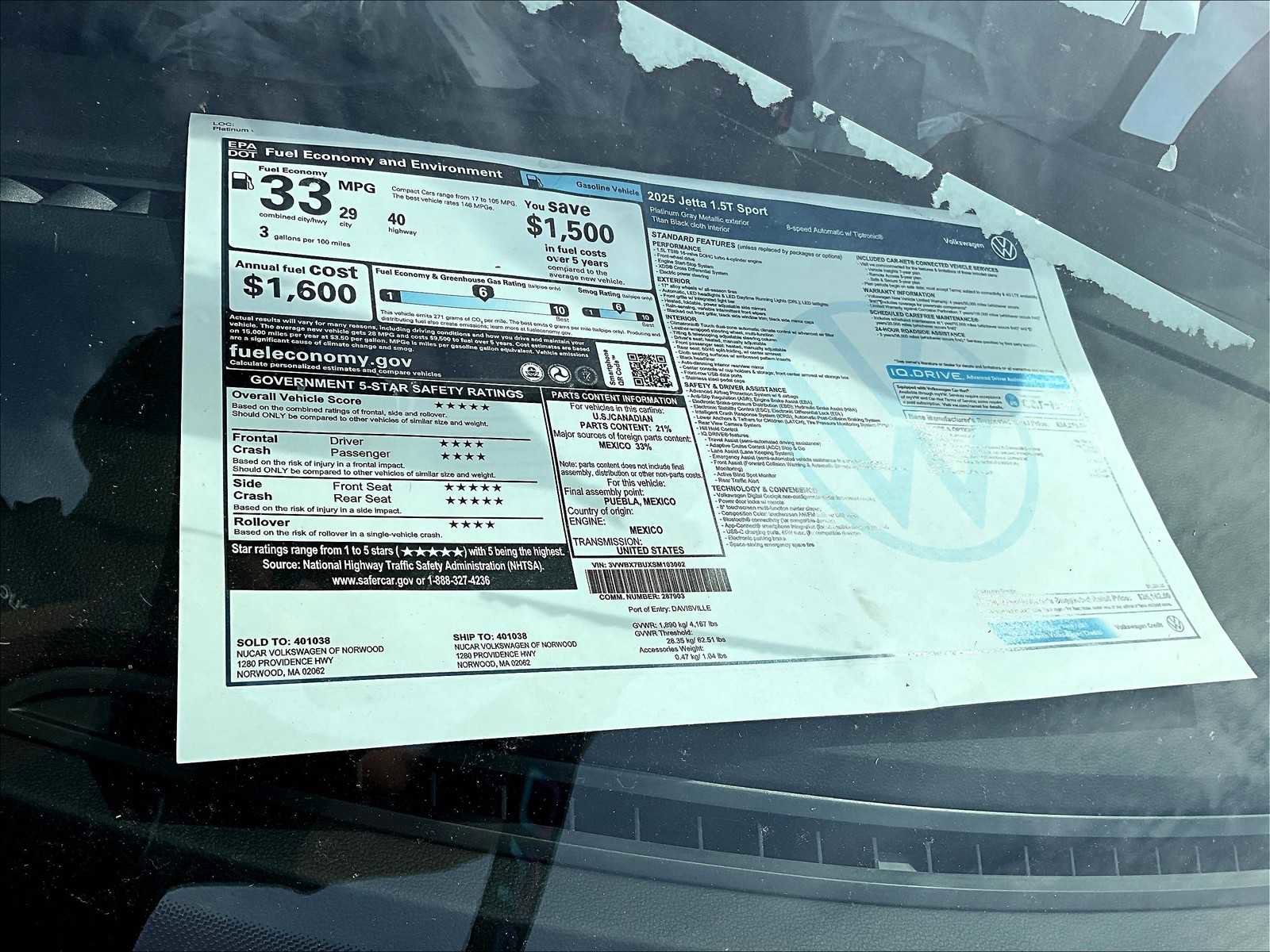 New 2025 Volkswagen Jetta Sport image 17