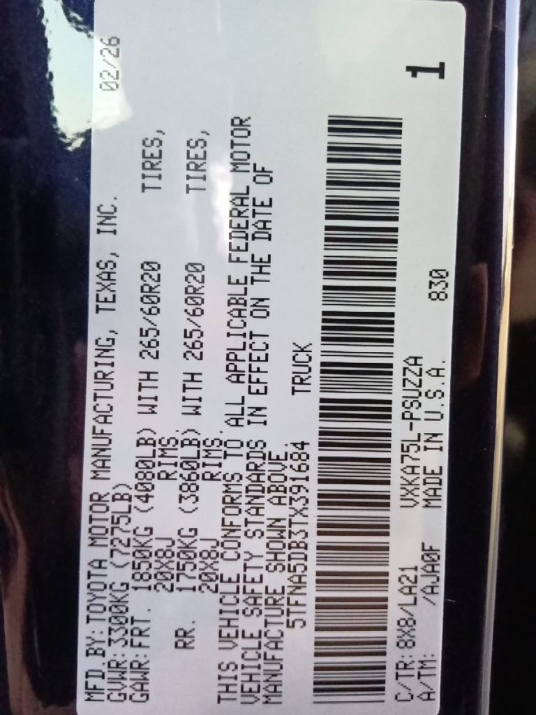 New 2026 Toyota Tundra Platinum image 38