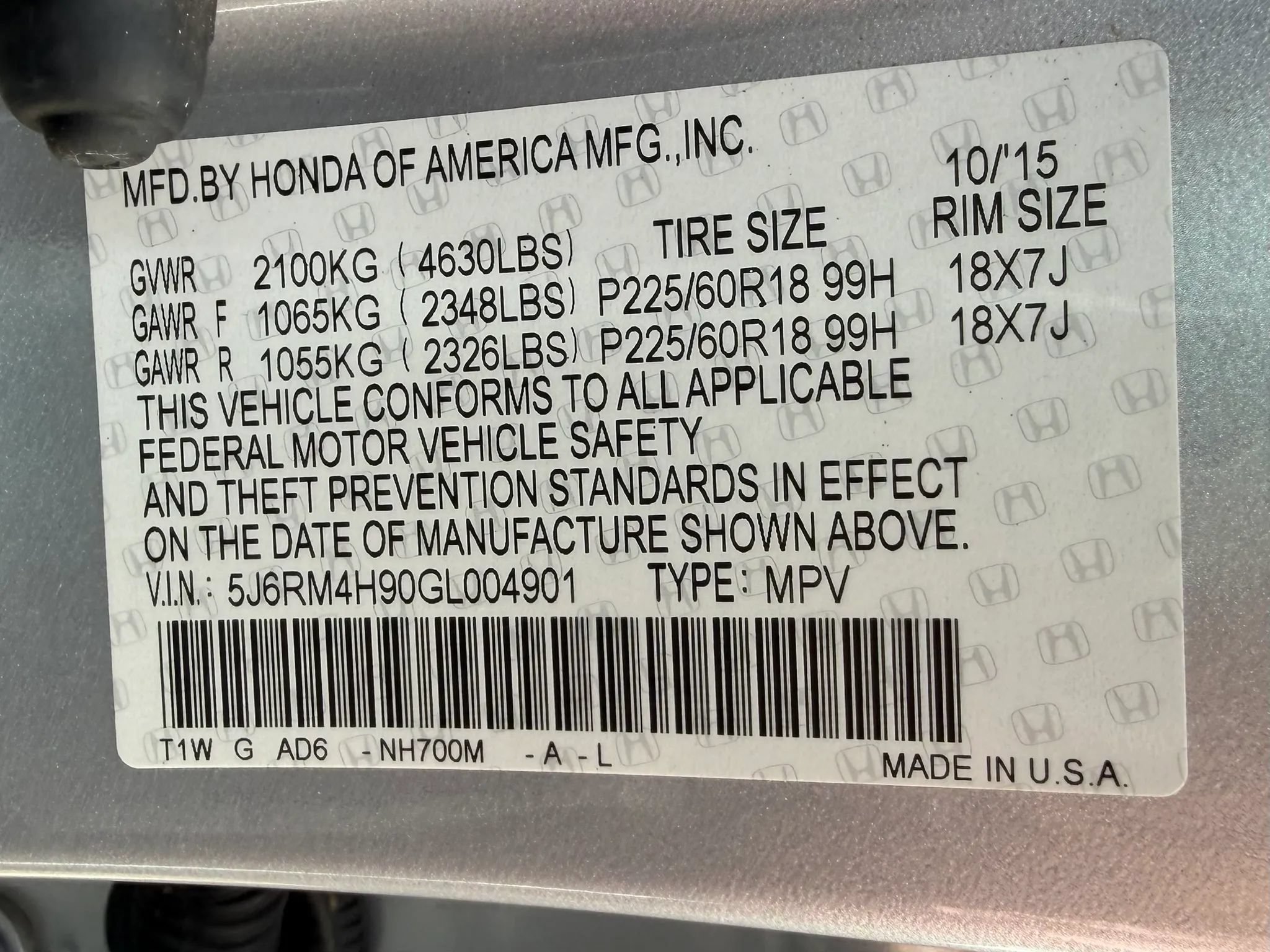 Used 2016 Honda CR-V Touring image 75