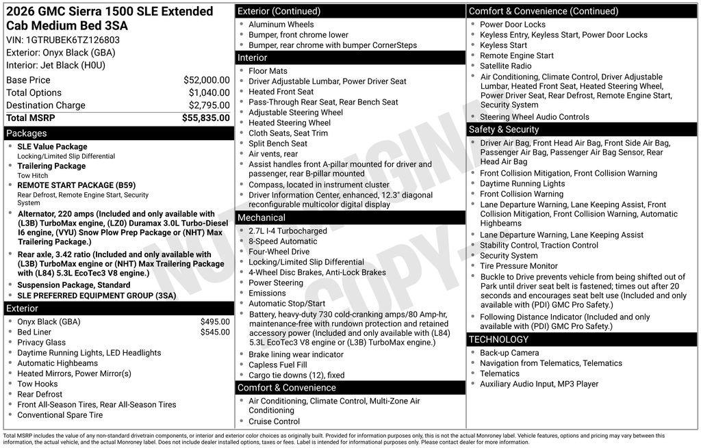 New 2026 GMC Sierra 1500 SLE image 4