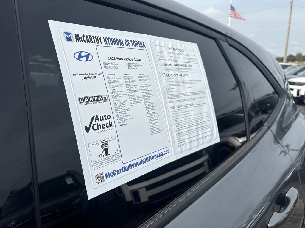 Used 2025 Ford Escape Active w/ Cold Weather Package FWD image 27