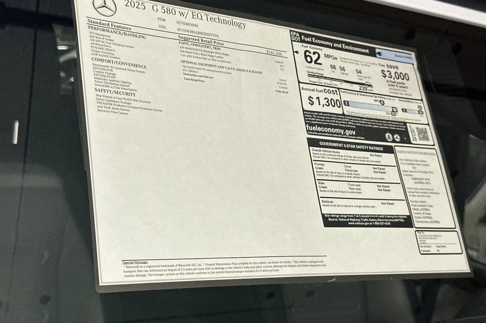 New 2025 Mercedes-Benz G 580 w/ EQ Technology image 29