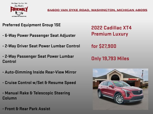 Used 2022 Cadillac XT4 Premium Luxury w/ Driver Awareness Package image 5
