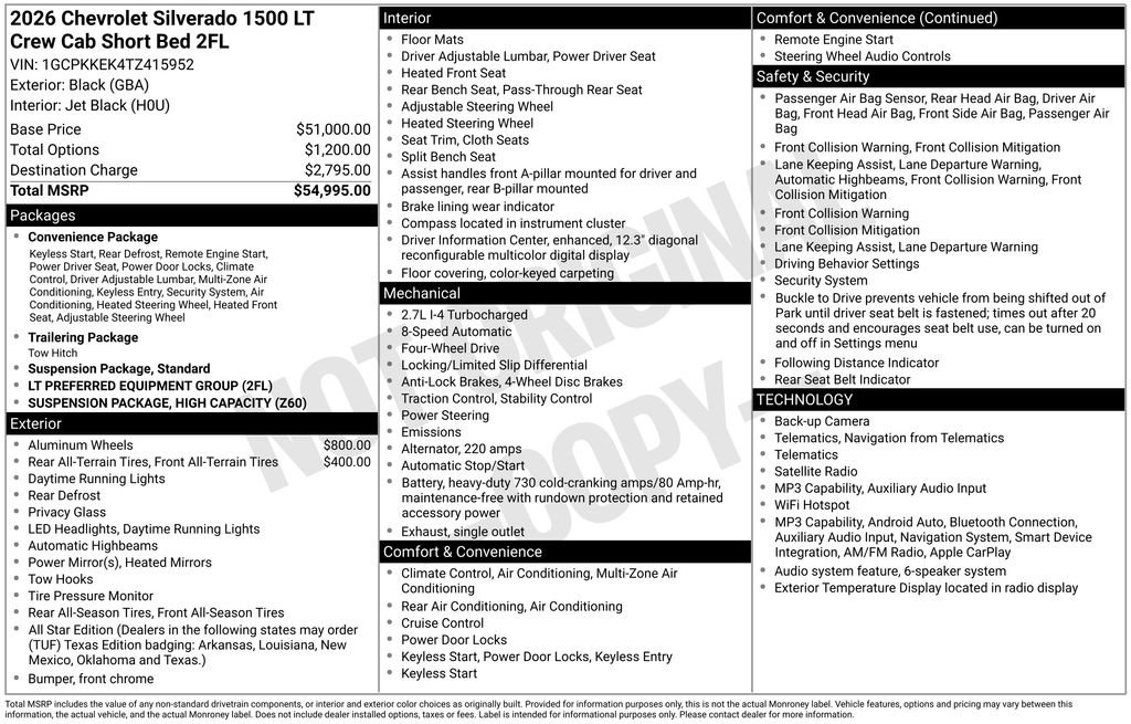 New 2026 Chevrolet Silverado 1500 LT AWD/4WD image 10