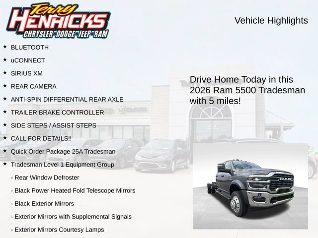 New 2026 RAM 5500 Tradesman w/ Chrome Appearance Group AWD/4WD image 4