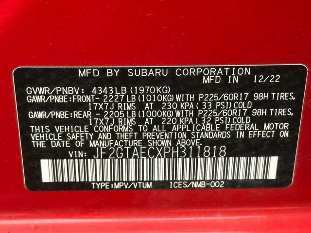 Used 2023 Subaru Crosstrek 2.0i Premium AWD/4WD image 34