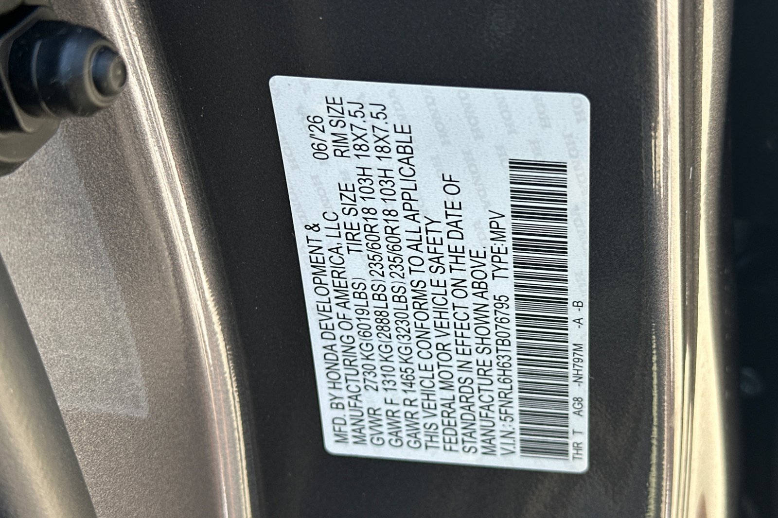 New 2026 Honda Odyssey EX-L image 32