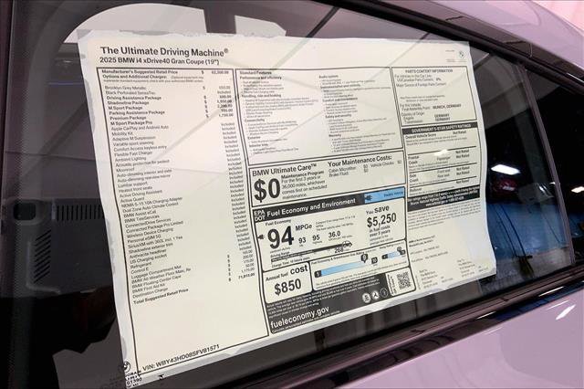 New 2025 BMW i4 xDrive40i w/ M Sport Package image 12