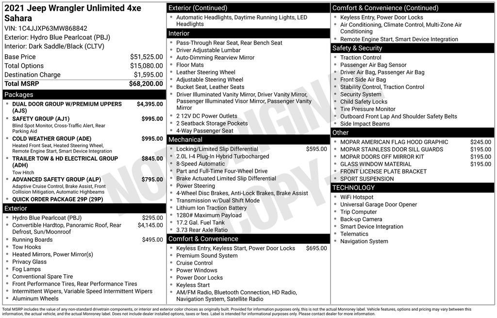 Used 2021 Jeep Wrangler Unlimited Sahara image 7
