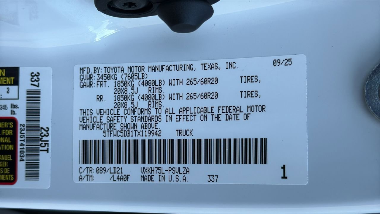 New 2026 Toyota Tundra Limited image 27