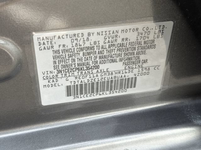 Used 2019 Nissan Versa Note SV FWD image 31
