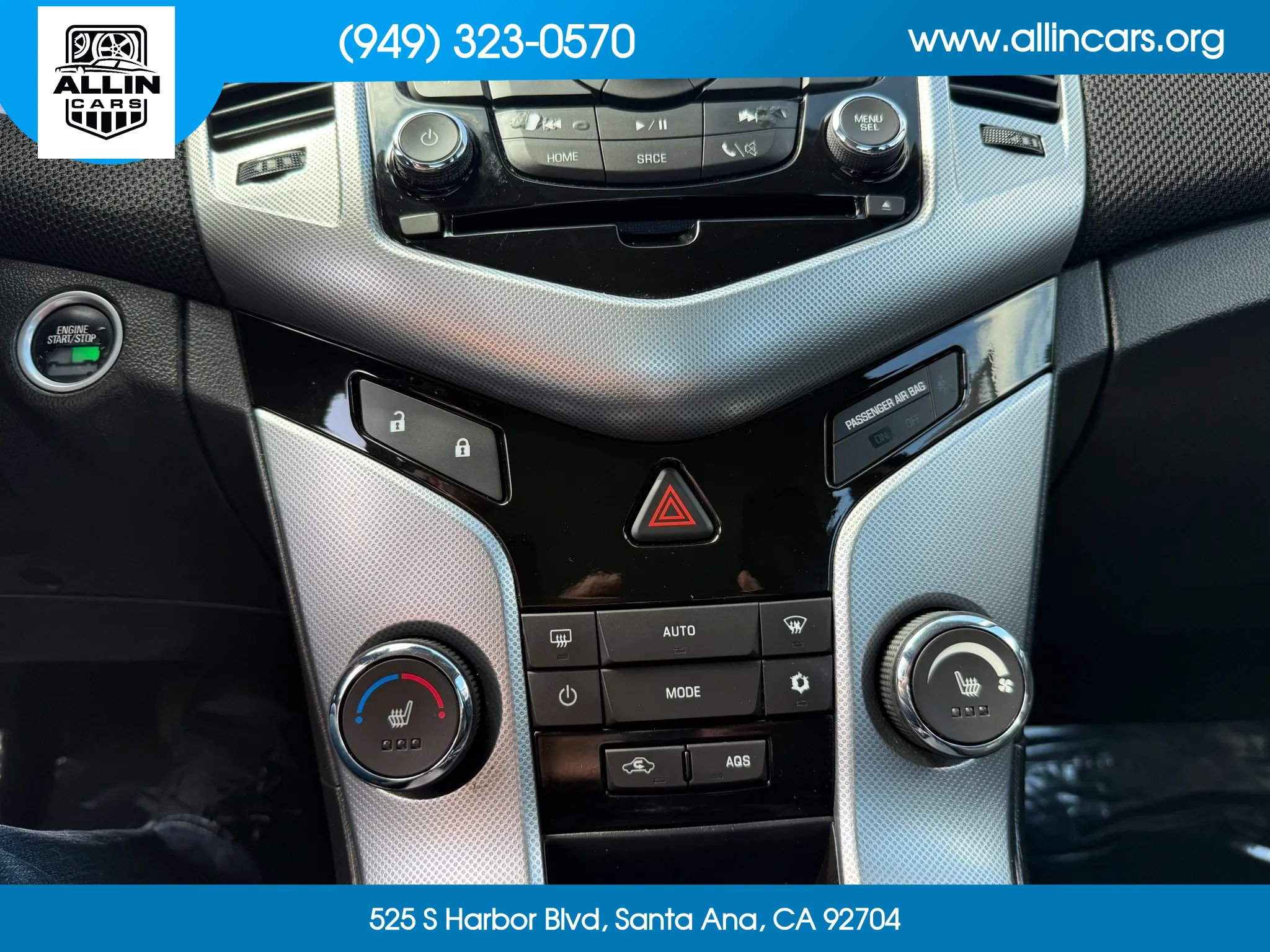 Used 2014 Chevrolet Cruze LTZ w/ RS Package FWD image 13