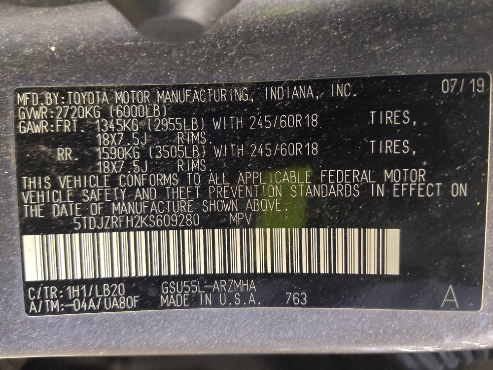 Used 2019 Toyota Highlander XLE AWD/4WD image 33