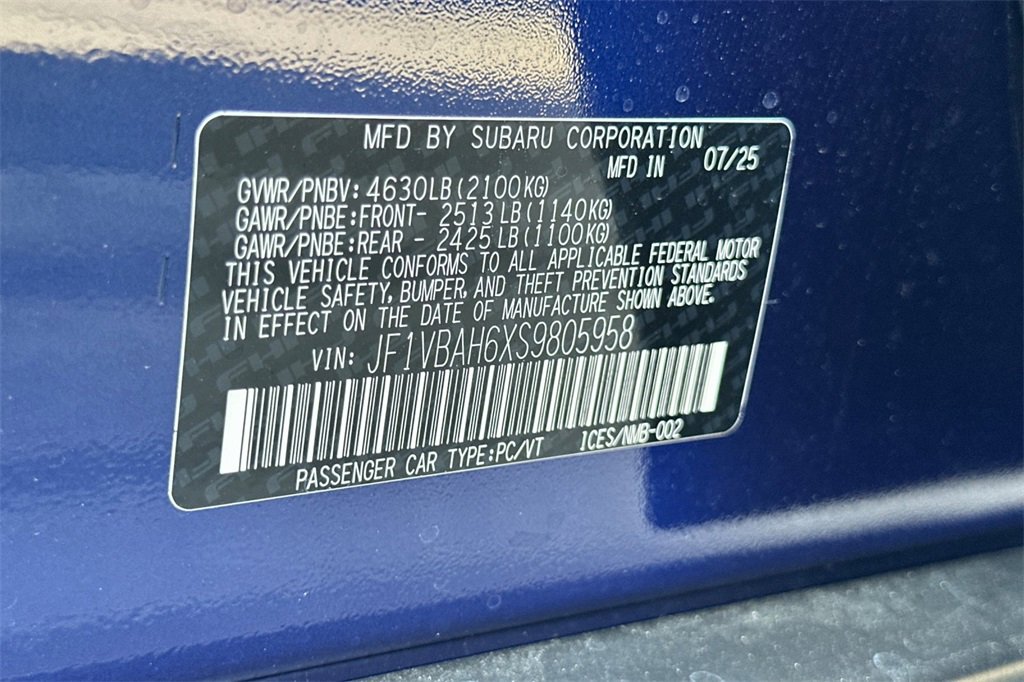 New 2025 Subaru WRX Premium w/ Accessory Package #2 image 34