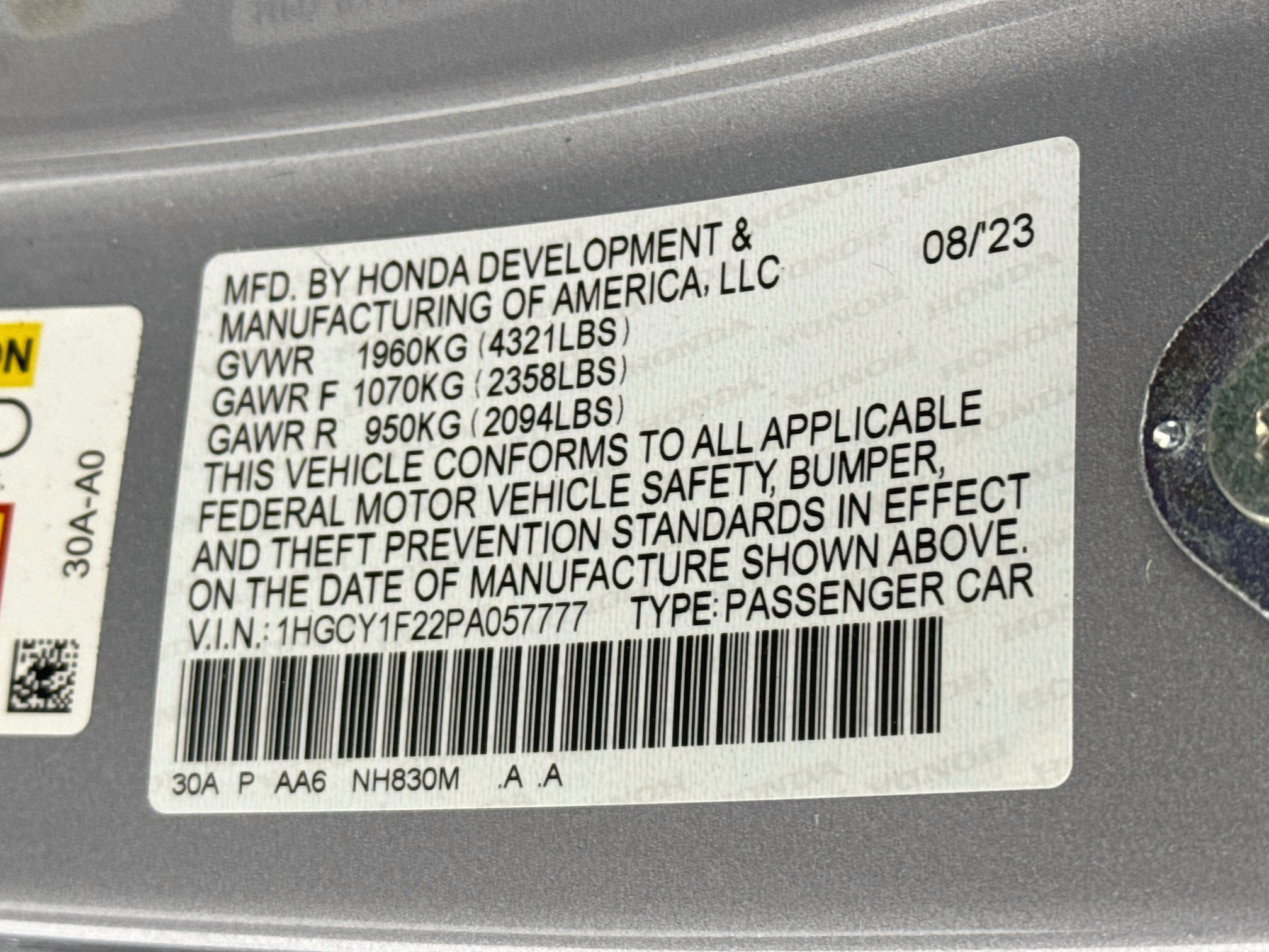 Certified 2023 Honda Accord LX image 29