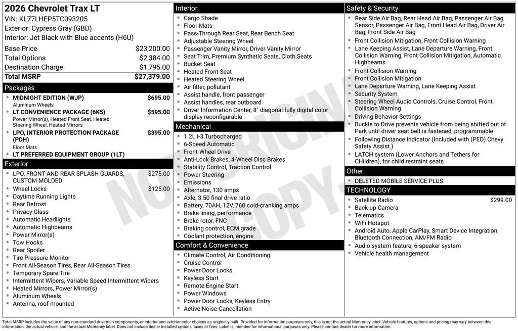 Certified 2026 Chevrolet Trax LT w/ Midnight Edition FWD image 34