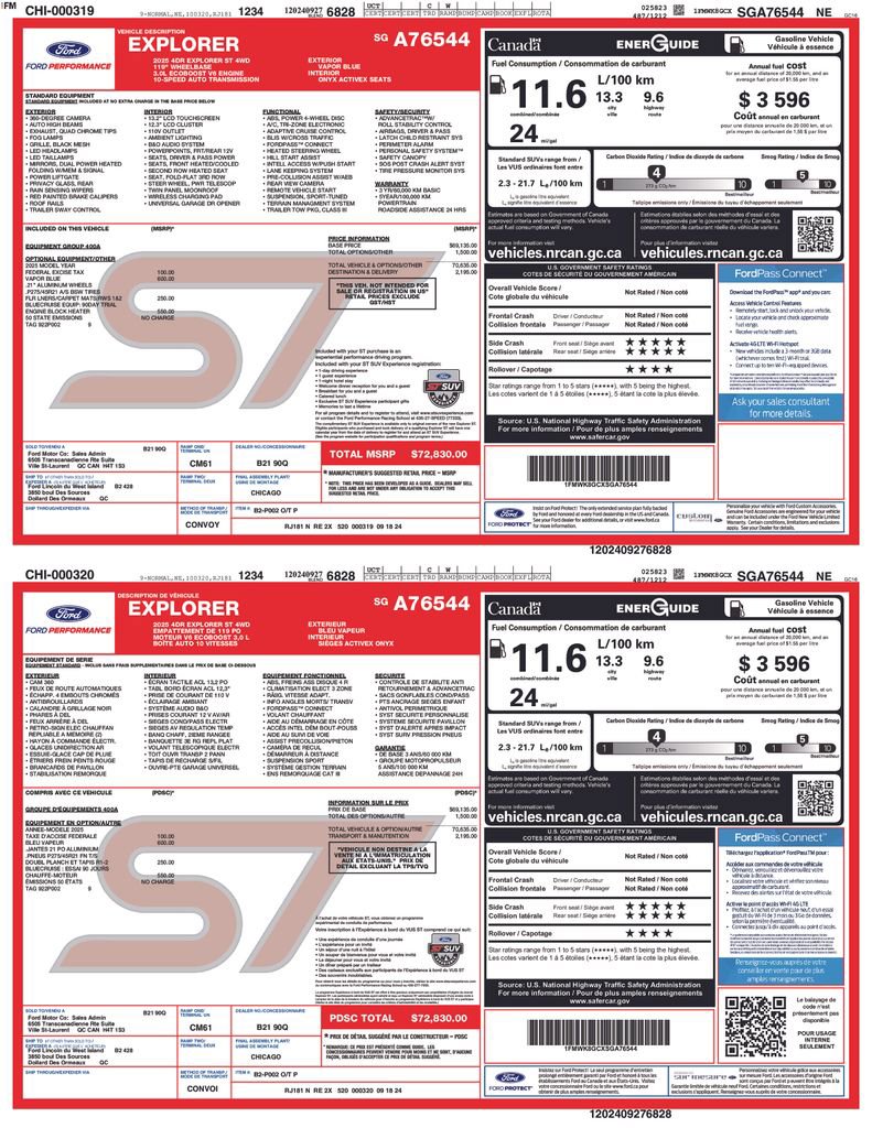 Used 2025 Ford Explorer ST image 2