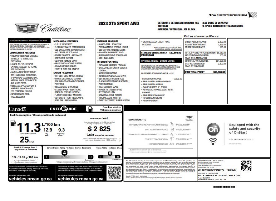 Certified 2023 Cadillac XT5 Sportv image 33