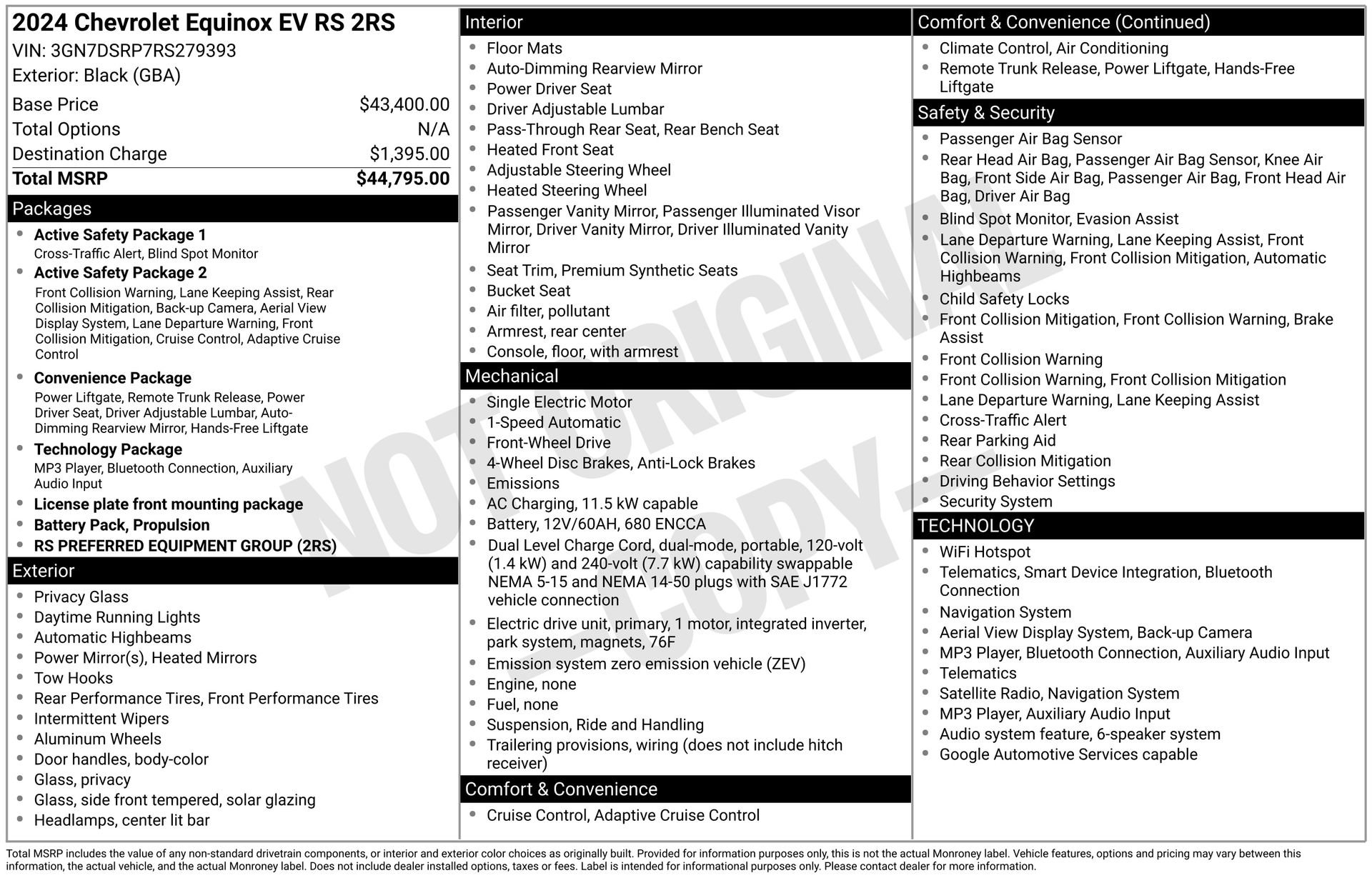 Used 2024 Chevrolet Equinox EV RS FWD image 4