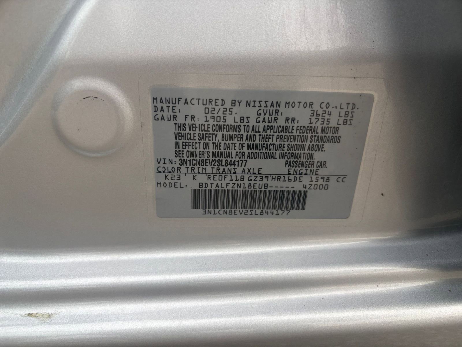 Used 2025 Nissan Versa SV image 27