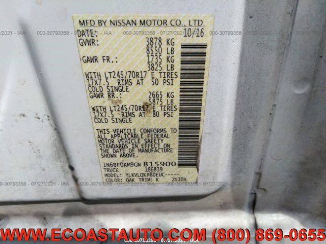 Used 2016 Nissan NV 1500 S image 10
