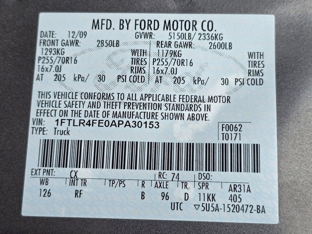 Used 2010 Ford Ranger XLT AWD/4WD image 32