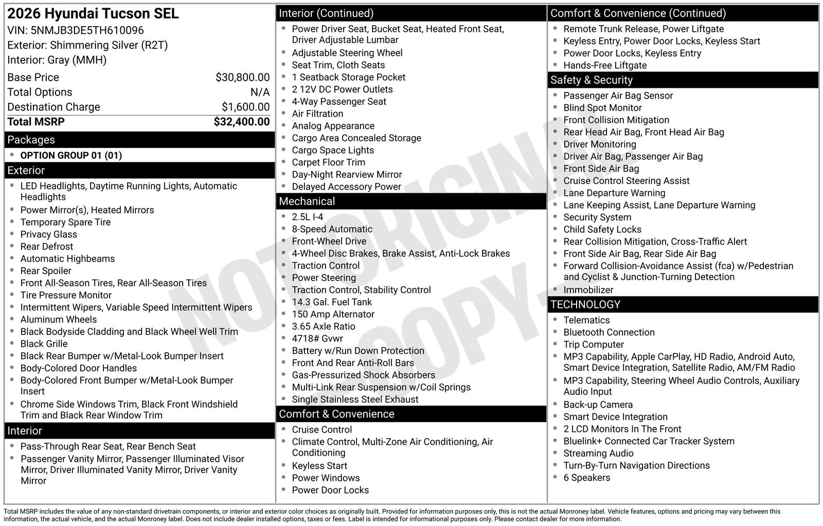 Used 2026 Hyundai Tucson SEL image 6