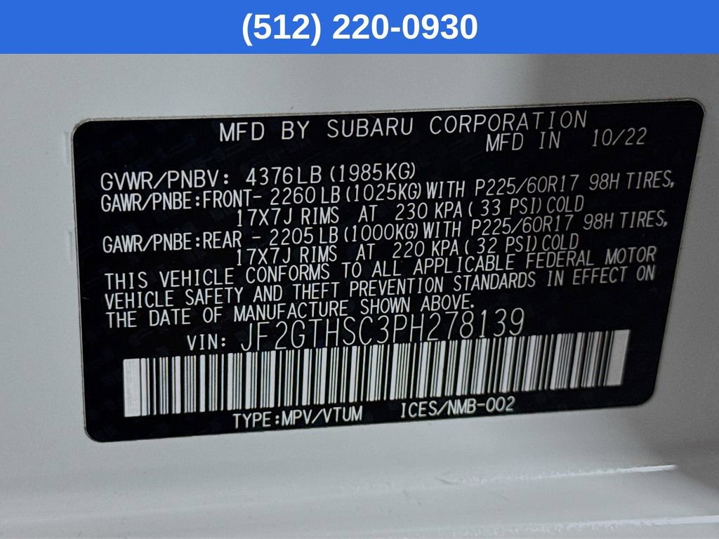 New 2023 Subaru Crosstrek 2.5i Sport AWD/4WD image 41