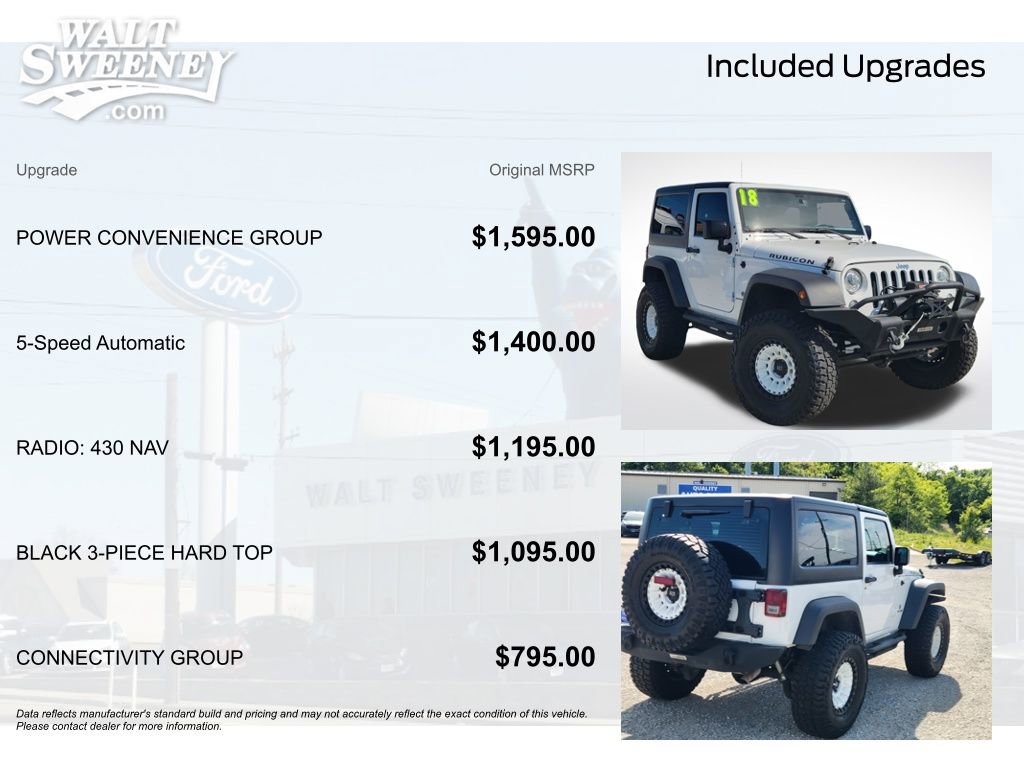 Used 2018 Jeep Wrangler Rubicon w/ Power Convenience Group AWD/4WD image 11