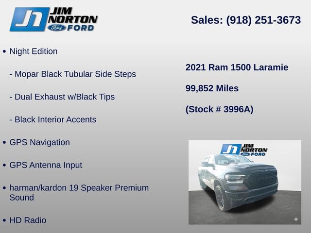 Used 2021 RAM 1500 Laramie w/ Night Edition AWD/4WD image 18