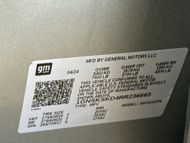 Certified 2024 Chevrolet Tahoe Premier AWD/4WD image 25