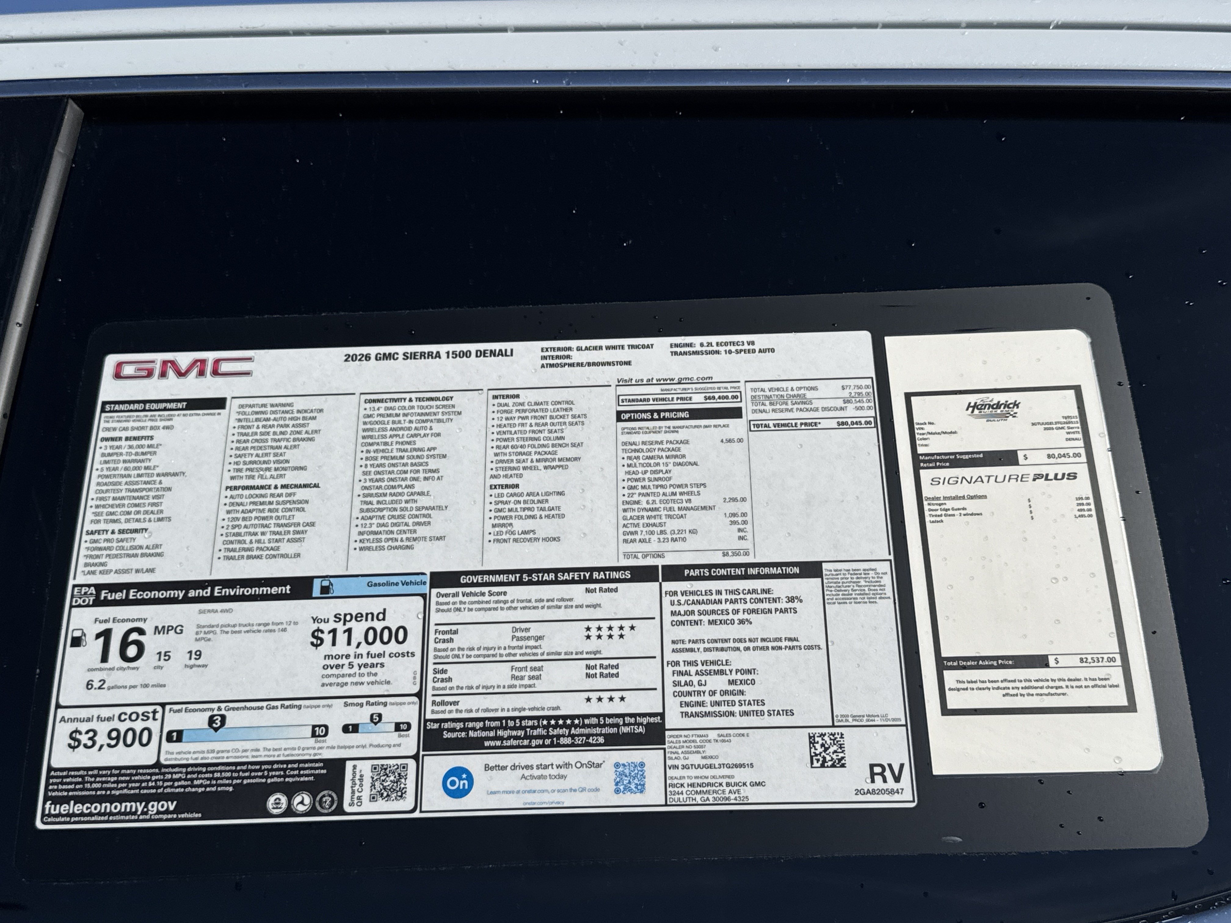 New 2026 GMC Sierra 1500 Denali w/ Denali Reserve Package AWD/4WD image 36