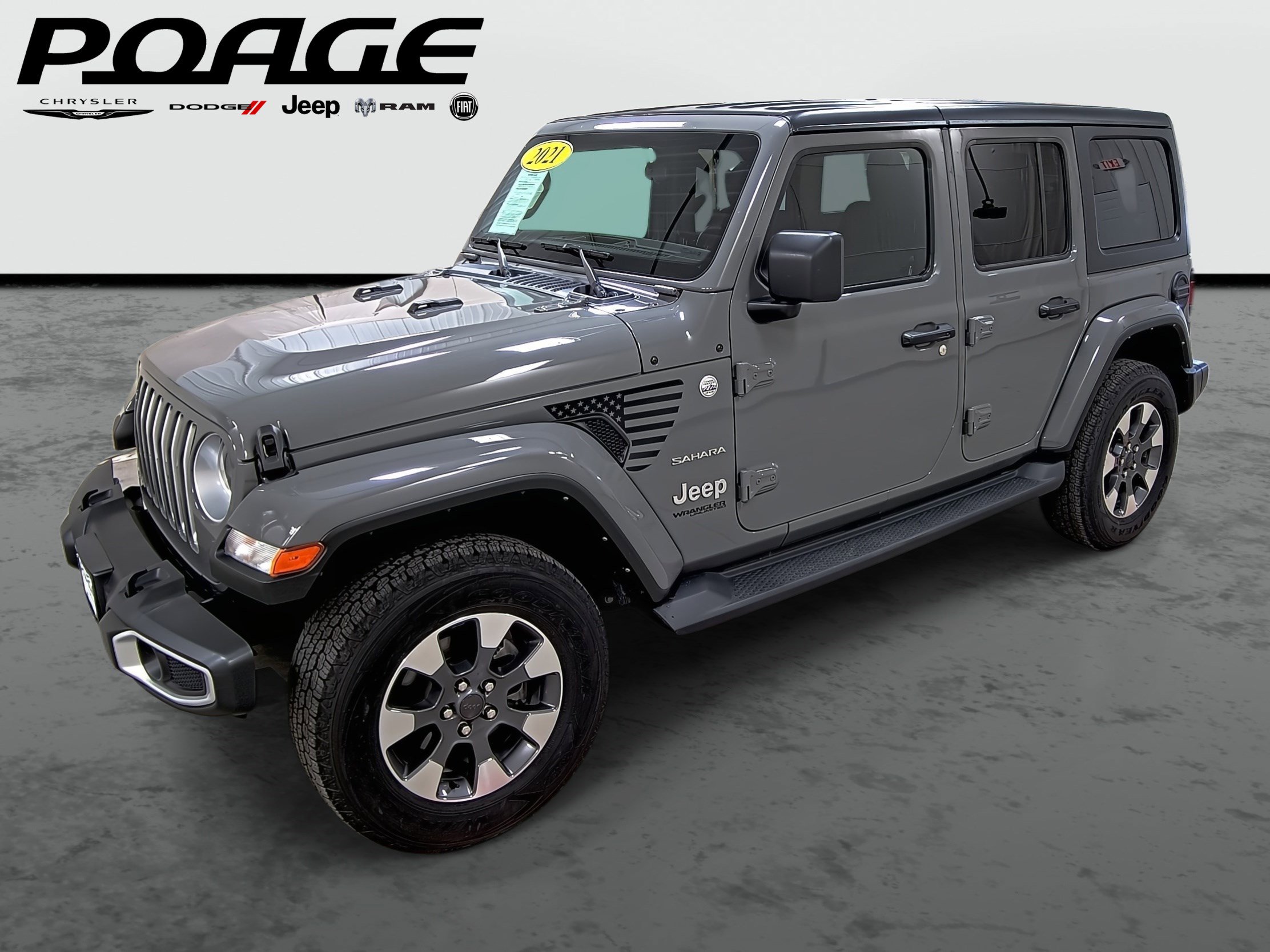 Used 2021 Jeep Wrangler Unlimited Sahara w/ Cold Weather Group image 1
