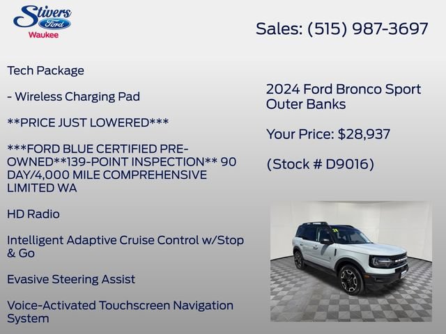 Used 2024 Ford Bronco Sport Outer Banks w/ Tech Package AWD/4WD image 16