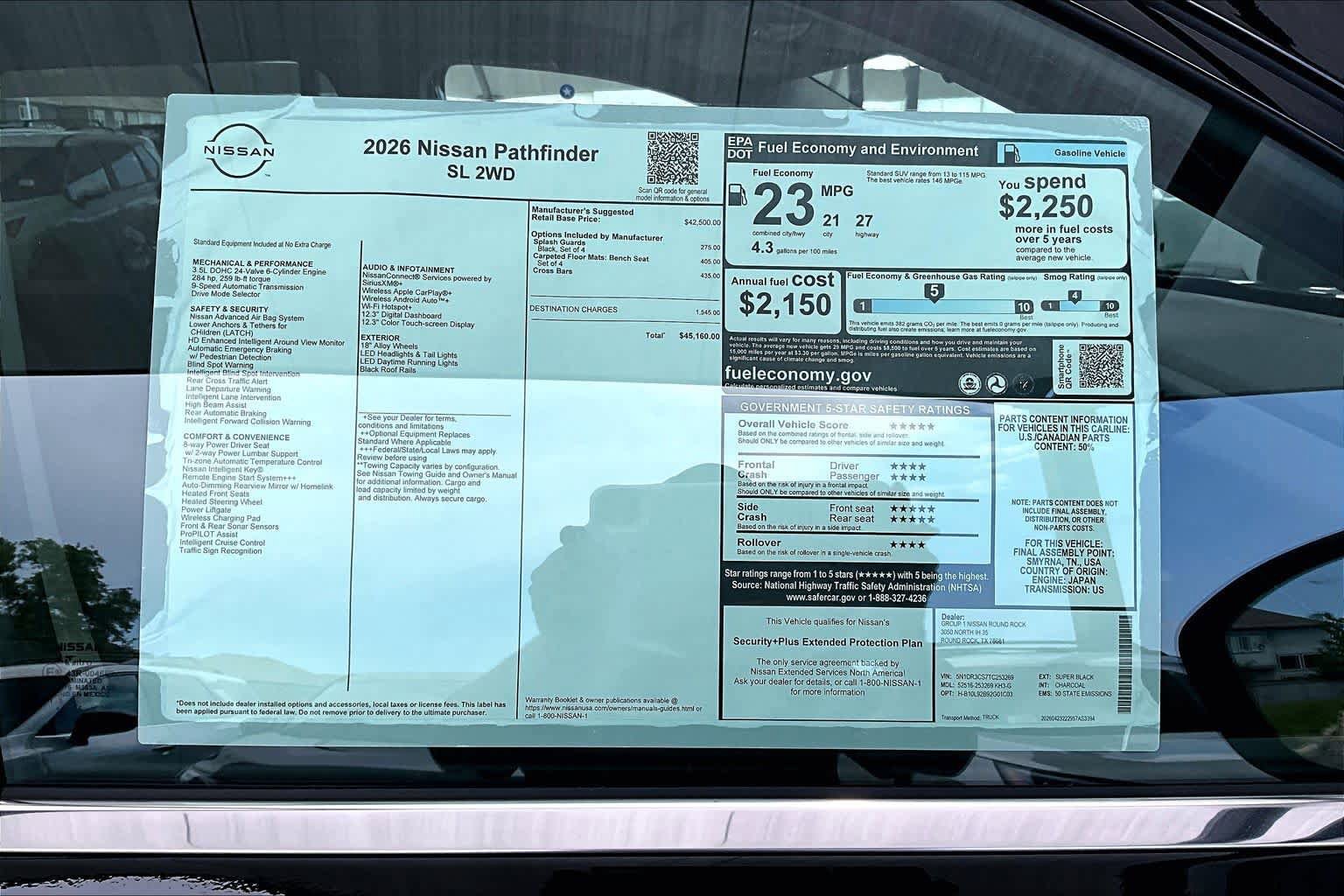 New 2026 Nissan Pathfinder SL FWD image 19